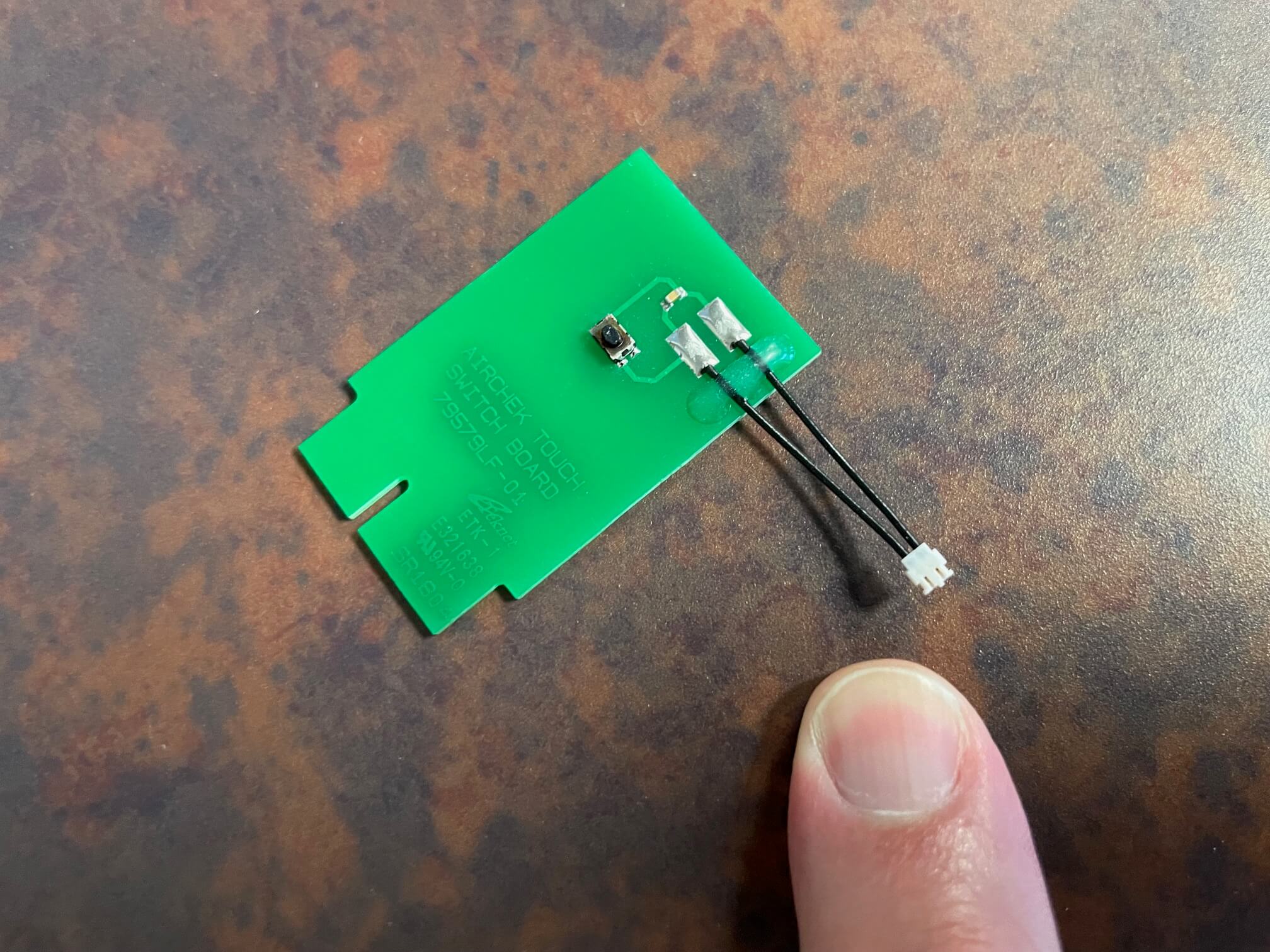 Mimi wire and switch PCB Airchek touch switchboard.