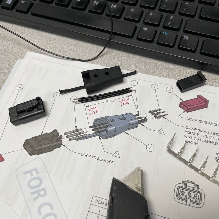 wire connector adapter prototype for electronic device printed circuit board assembly in Phoenix, AZ.